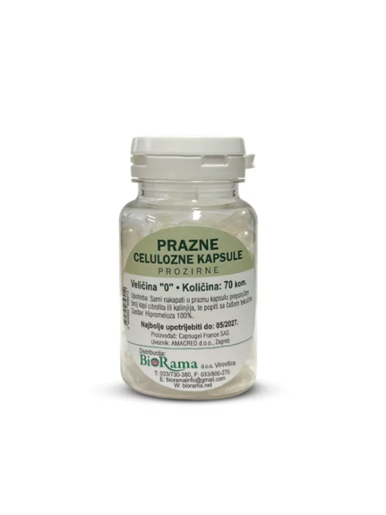 Vege prazne kapsule - 70 kom Bio Rama