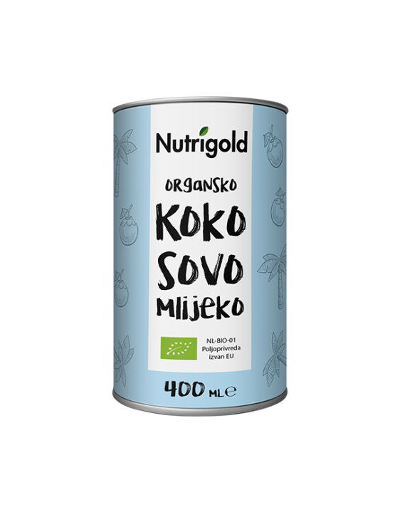 Nutrigold Kokosovo mlijeko - Organsko u konzervi plave boje, 400ml