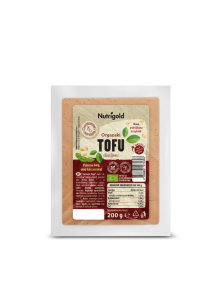 Nutrigold dimljeni tofu u prozirnoj, plastičnoj ambalaži od 200g.