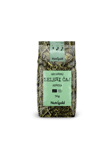 Nutrigold zeleni čaj Sencha u prozirnoj, plastičnoj ambalaži od 50g.