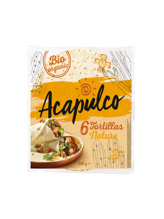 Acapulco Organski Tortilla Wraps 6 komada  u pakiranju od 240g