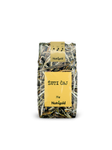 Nutrigold žuti čaj u plastičnoj, prozornoj ambalaži od35g.