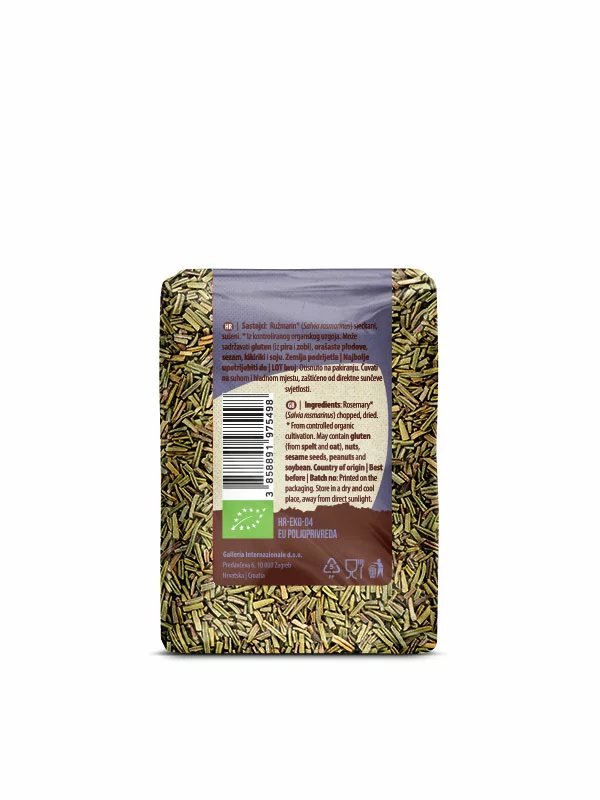 Ružmarin Sjeckani - Organski 50g Nutrigold