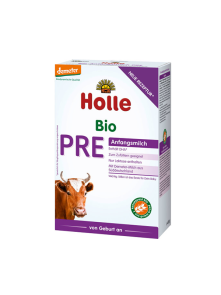 Holle organski prah za mliječni napitak od kravljeg mlijeka (od rođenja) u pravokutnoj kartonskoj ambalaži od 400g
