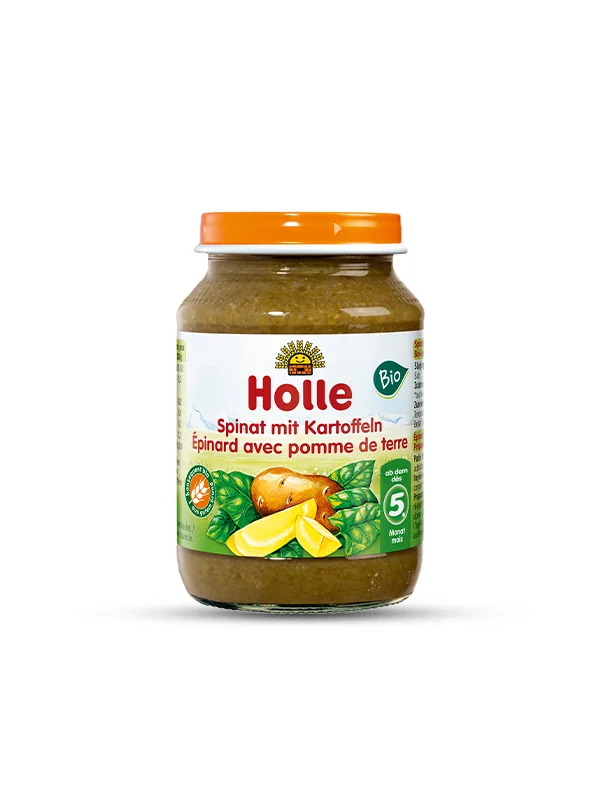 Holle organska kašica od špinata s krumpirom u staklenci od 190g
