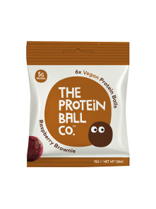 Veganske proteinske loptice RASPBERRY BROWNIE 45g - Protein Ball CO