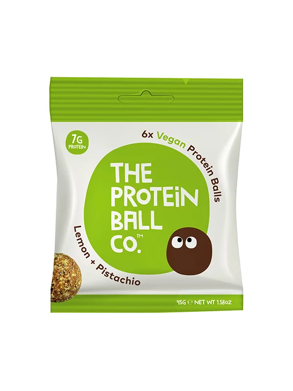 Veganske proteinske loptice LEMON & PISTACHIO 45g - Protein Ball CO