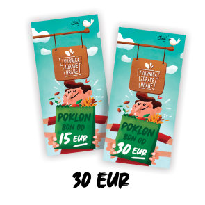 Poklon bon Tvornica Zdrave Hrane u iznosu od 30 eura