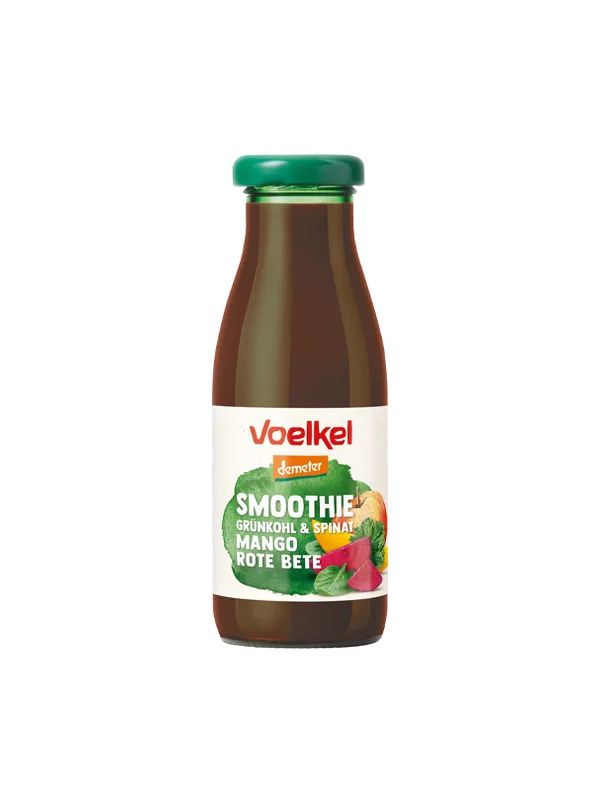 Zeleni Smoothie Špinat & Kelj & Cikla - Organski 0,25l Voelkel