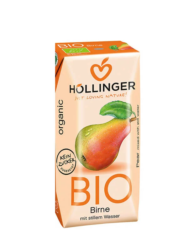 Sok od kruške Tetrapak sa slamkom  Organski 200ml - Hollinger
