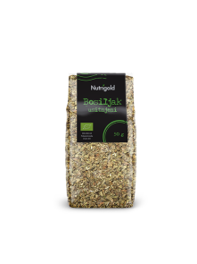 Nutrigold organski sjeckani bosiljak u prozirnoj ambalaži od 50 grama