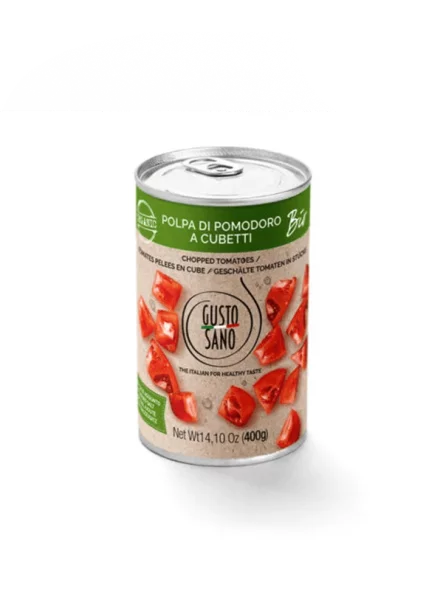 Gusto sano organska sjeckana rajčica u limenci 400g