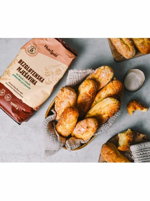 Bezglutensko brašno - Mješavina za kruh i pekarske proizvode - 1000g Nutrigold