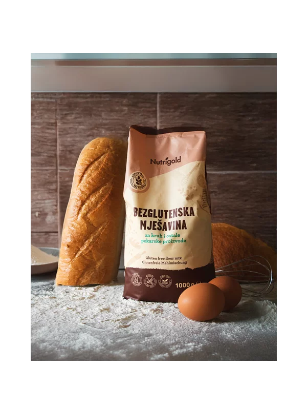 Nutrigold bezglutenska mješavina za kruh u vrećici od 1000 grama