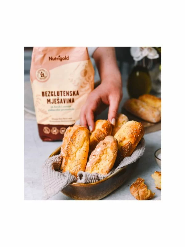Bezglutensko brašno - Mješavina za kruh i pekarske proizvode - 1000g Nutrigold
