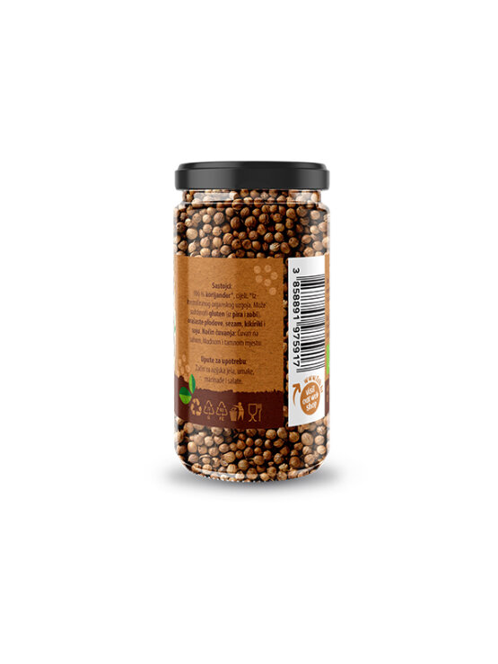 Nutrigold Korijander Cijeli - Organski u staklenoj ambalaži 30g