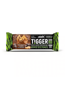 TiggerZero proteinska čokoladica - tamna čokolada karamela 60g Amix
