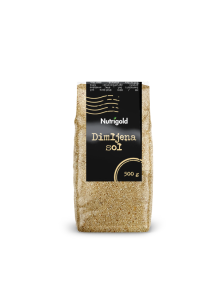 Nutrigold dimljena sol od 500g u prozirnoj plastičnoj ambalaži