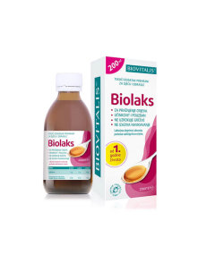 Biovitalis tekući dodatak prehrani za pražnjenje crijeva za djecu i odrasle u tamnoj bočici od 200 ml