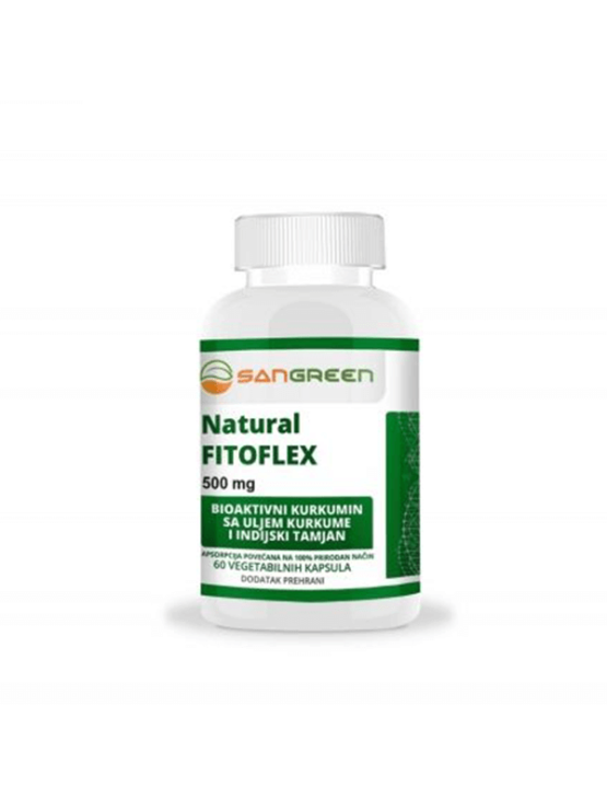 Sangreen Natural Fitoflex 60 kapsula x 500mg u bijeloj plastičnoj ambalaži