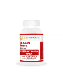 Sangreen Elagin forte 60 kapsula x 400 mg u bijeloj plastičnoj ambalaži
