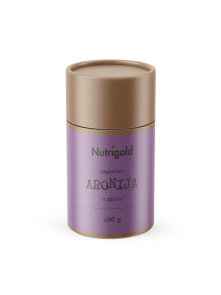 Nutrigold organska aronija u prahu u smeđoj ambalaži od 200g
