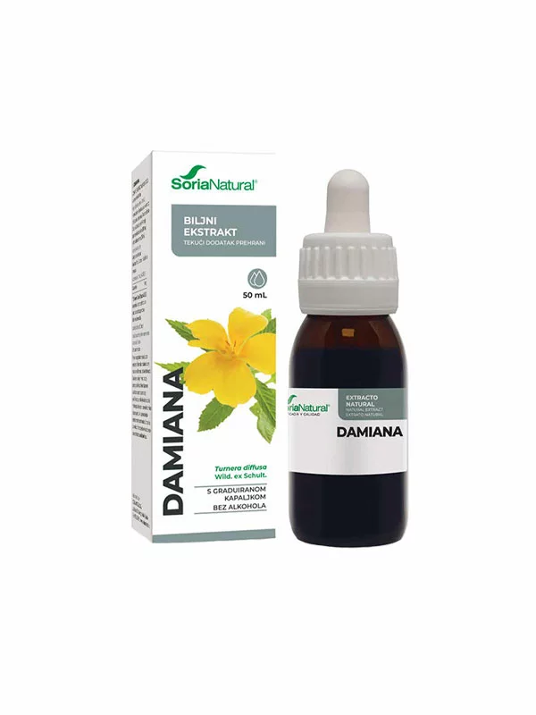 Soria Natural Damiana XXL ekstrakt  u bočici od 50ml