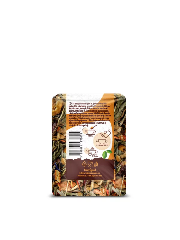 Nutrigold voćni naranČaj u prozirnoj ambalaži od 50 grama