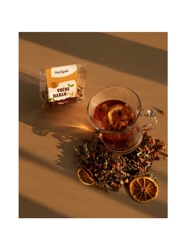 Nutrigold voćni naranČaj u prozirnoj ambalaži od 50 grama