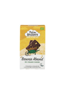 Farm Brothers veganski keksi od zobi, pira i raži s okusom badema i brownija u kartonskoj ambalaži od 150 grama