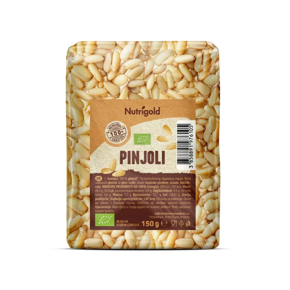 Nutrigold Organski pinjoli u smeđoj ambalaži od 150 grama