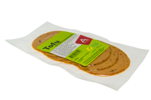 Annapurna bio tofu salama s paprikom u prozirnoj vakumiranoj ambalaži od 100g