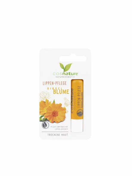 Cosnature balzam za njegu usana od nevena s vitaminom E u plastičnoj ambalaži od 4,8 g