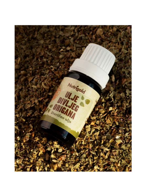 Nutrigold organsko ulje od divljeg origana u tamnoj staklenoj ambalaži od 10 ml