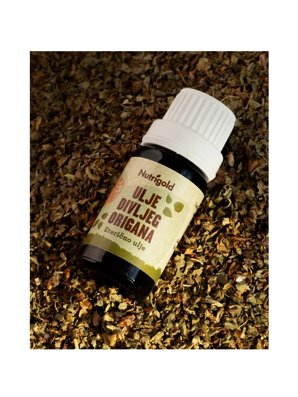 Nutrigold organsko ulje od divljeg origana u tamnoj staklenoj ambalaži od 10 ml