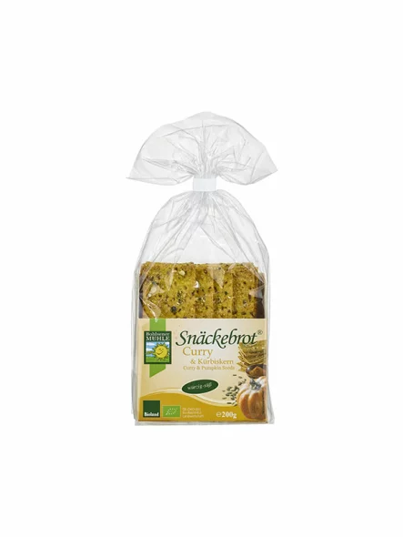 Organski Bohlsener Muhle hrskavi krekeri curry & bundeva u pakiranju od 200g