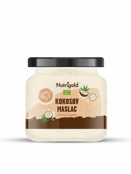 Nutrigold organski kokosov maslac u staklenci 250 g