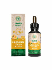 Ekolife Natura liposomalni vitamin K2+D3 u staklenoj ambalaži od 60 ml