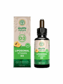 Ekolife Natura liposomalni vitamin D3 u staklenoj ambalaži od 60ml