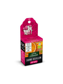 Mini juha Hot Curry 9 x 0,25l - Drink Bouillon - Organska 45g Natur Compagnie