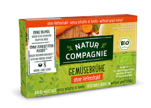 Organski Natur Compagnie povrtni temeljac bez kvasca u pakiranju od 8 kocki
