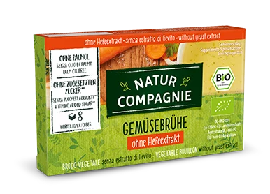 Organski Natur Compagnie povrtni temeljac bez kvasca u pakiranju od 8 kocki
