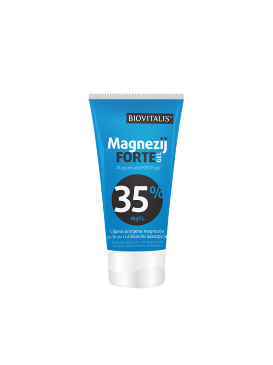 Biovitalis magnezij forte gel u plavoj tubi koja sadrži 150ml