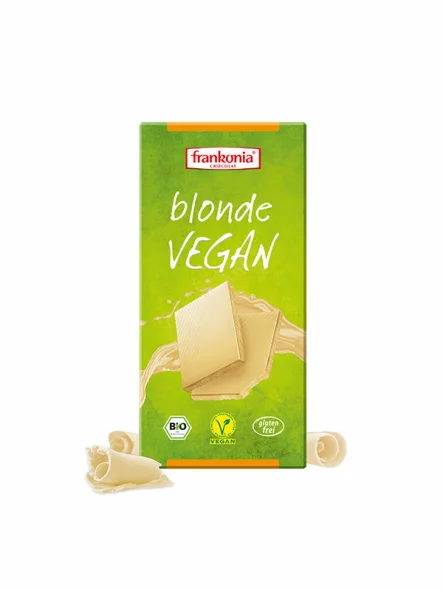 Organska Frankonia veganska bijela čokolada u kartonskom zelenom pakiranju od 100g