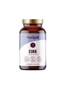 Nutrigold cink veganske kapsule u tamnoj ambalaži od 90 kapsula
