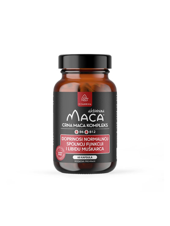 Bioandina kapsule crne mace u pakiranju koje sadrži 60 komada