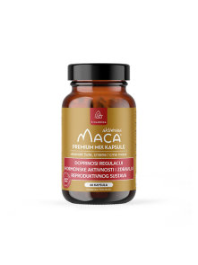Bioandina premium mix maca kapsule u staklenom pakiranju od 60 kapsula