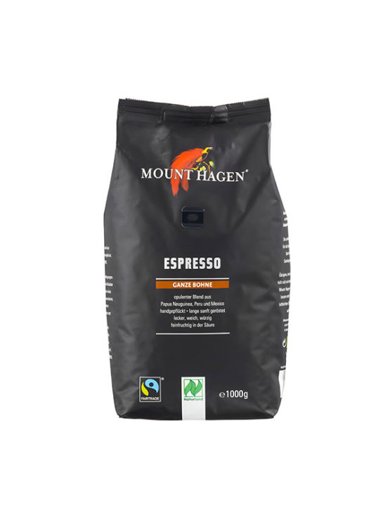 Mount Hagen Fair trade organska Espresso kava u zrnu 100% Arabica u pakiranju od 1kg
