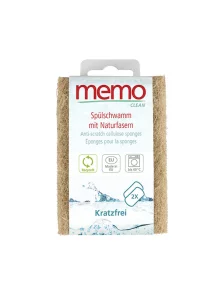 Spužve za pranje posuđa bez ogrebotina - 100% biljna celulozna vlakna 2kom Memo