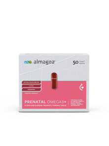 Almagea Prenatal Omega3+ u kartonskom pakiranju koje sadrži 50 kapsula